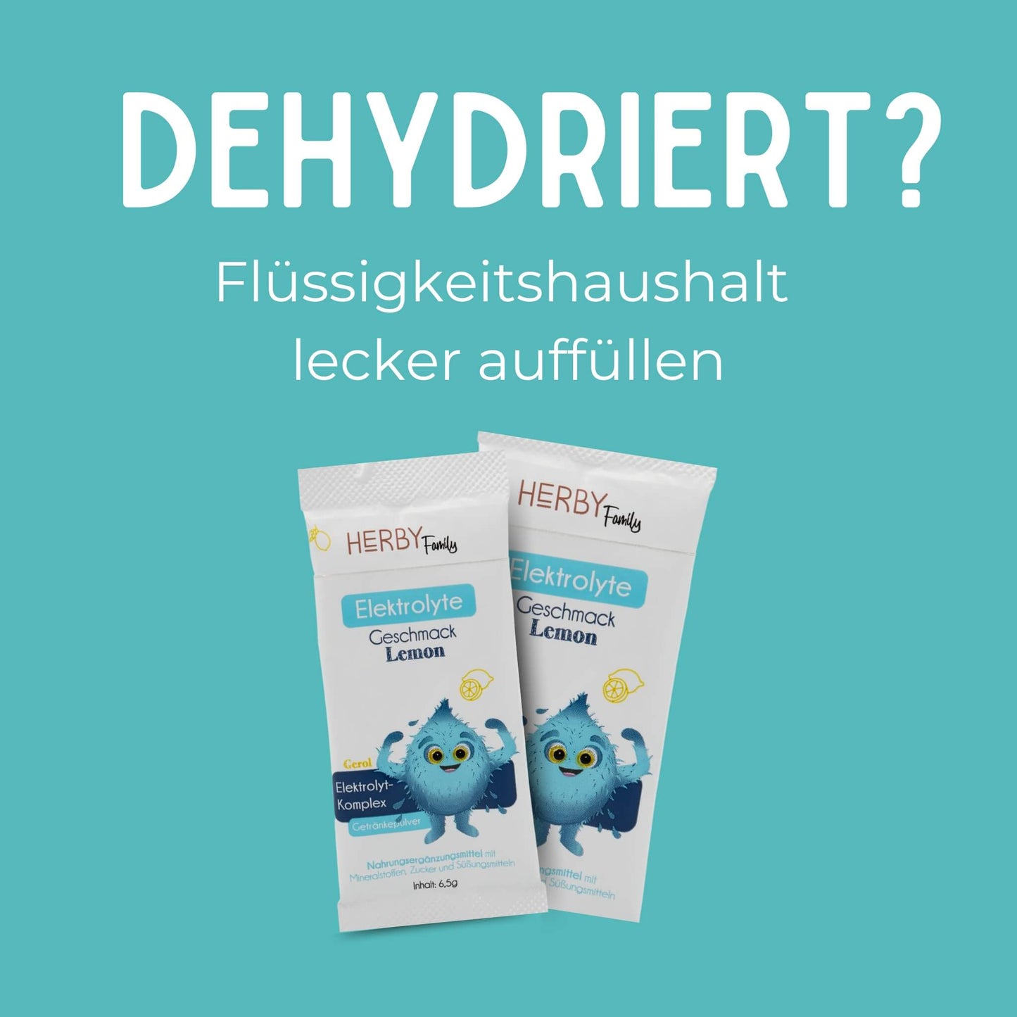 Zwei Elektrolytsticks - Dehydriert