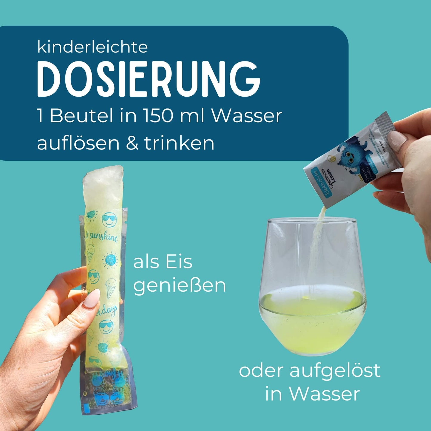 Dosiervarianten für die Herby Family Elektrolyte