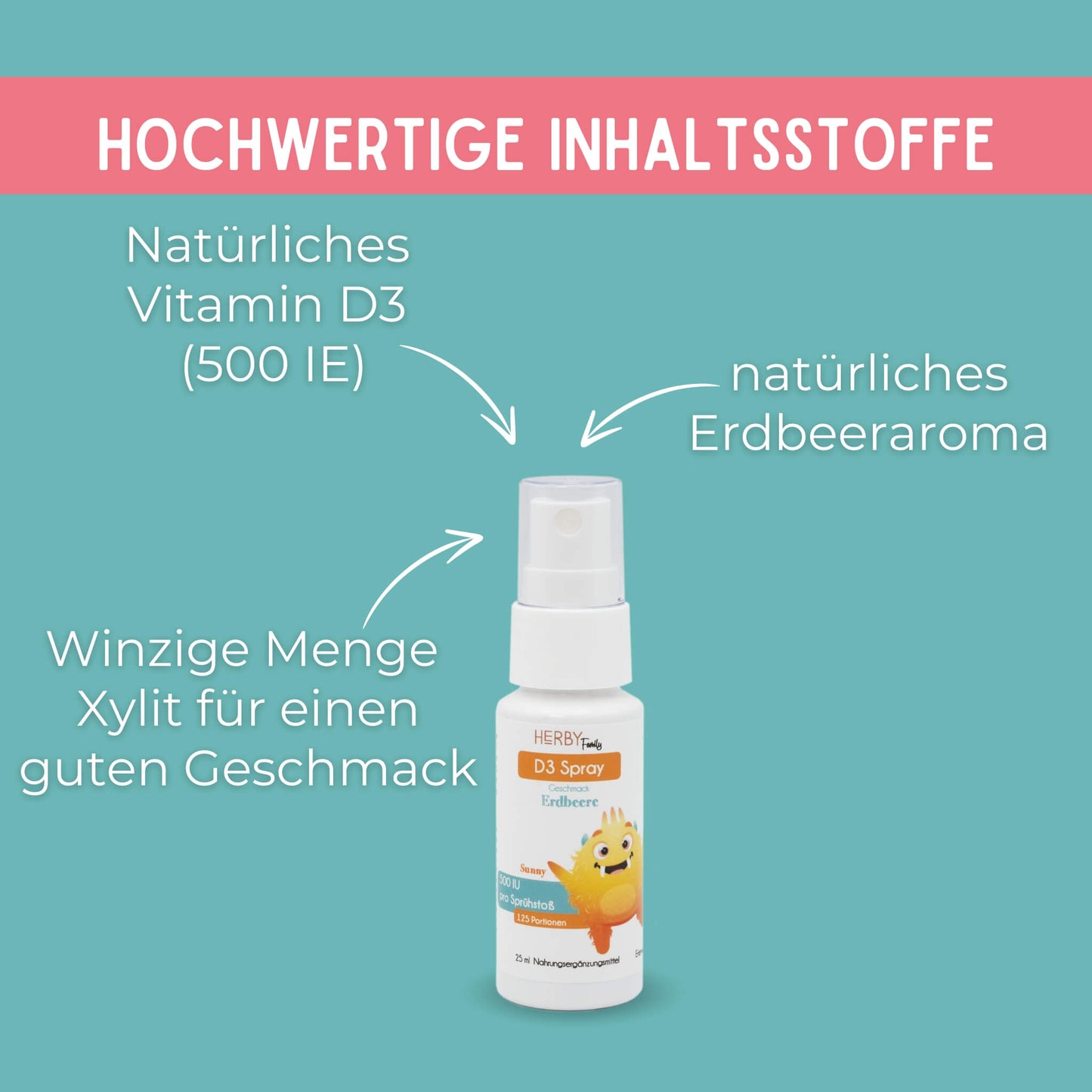 Inhaltsstoffe des Vitamin D3 Sprays