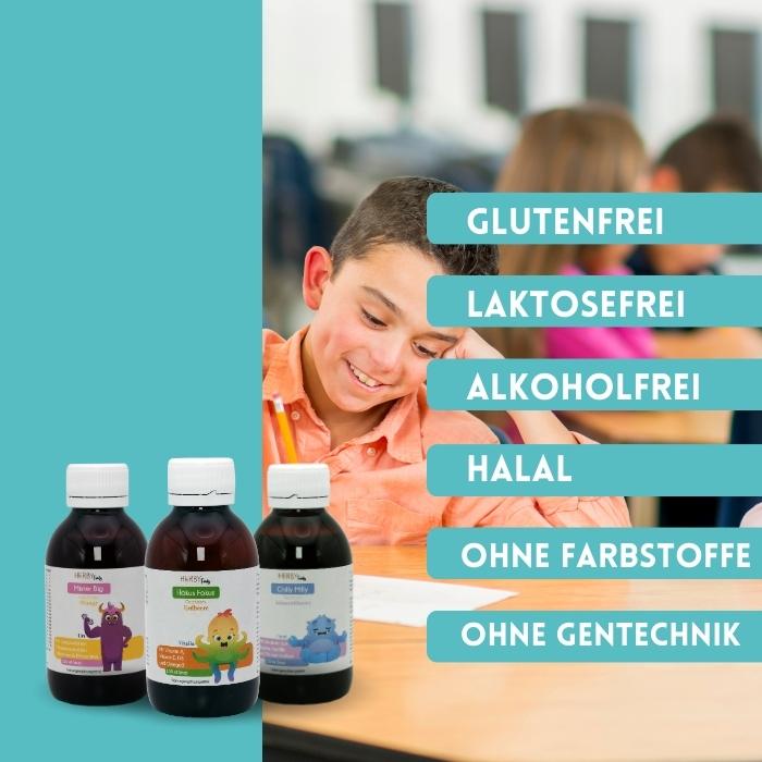 Starter Set für Kita-oder Schulstart: Nährstoffe, Konzentration & Entspannung