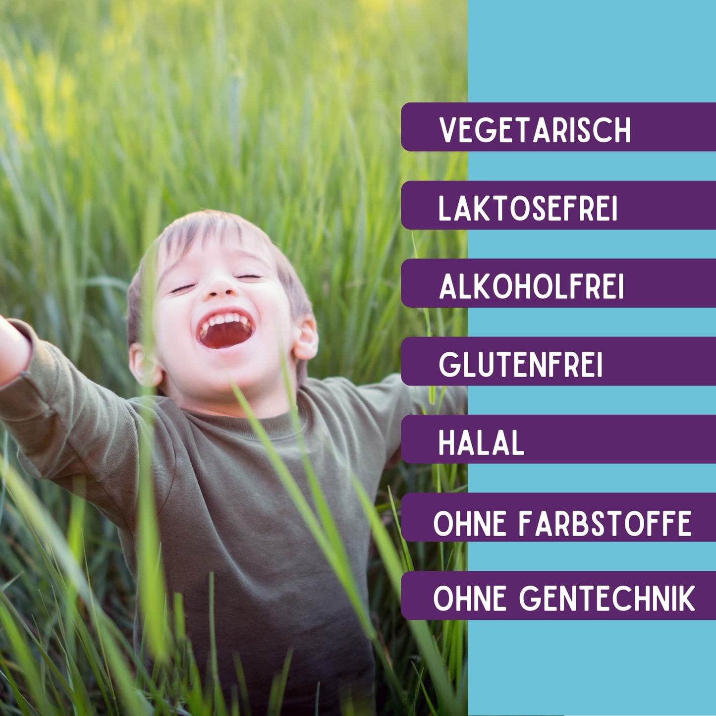 Das Immun Duo ist vegetarisch, laktosefrei, alkoholfrei, glutenfrei, halal, ohne Farbstoffe und ohne Gentechnik