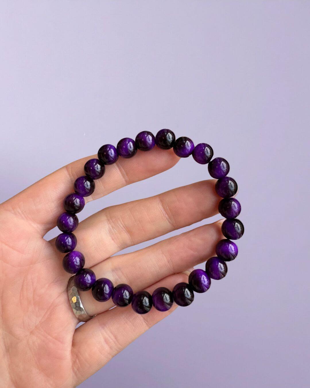 Amethyst Armband als Selfcare Reminder – kleines Geschenk für Entspannung im Mama Alltag