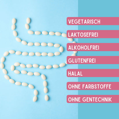 Eigenschaften der BabyBiotik Tropfen, Vegetarisch, Laktosefrei etc.