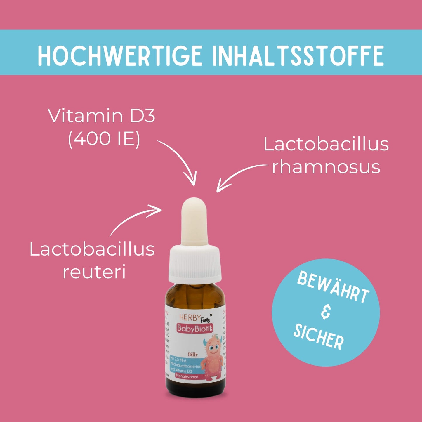 BabyBiotik Tropfen - Vitamin D3 mit Milchsäurekulturen