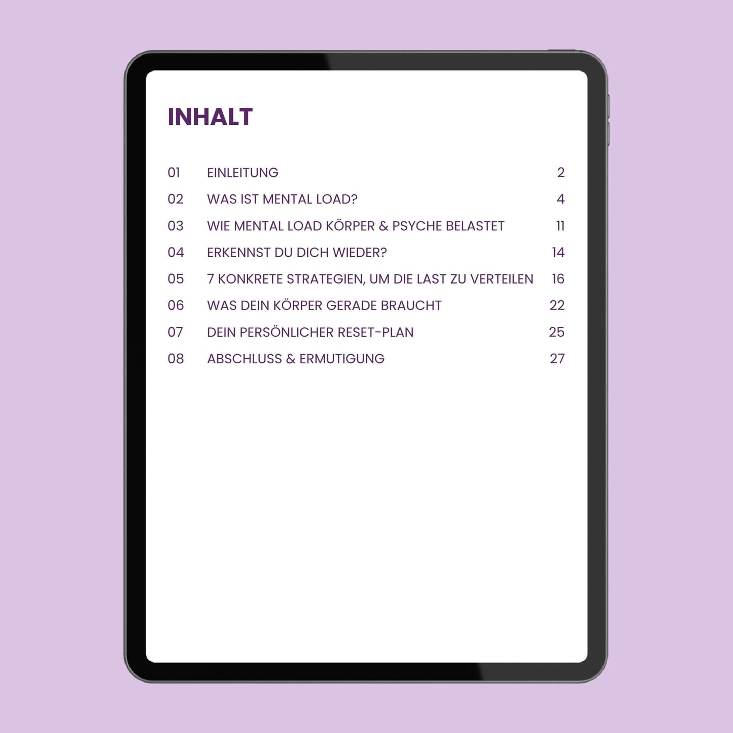 E-Book Mental Load - wenn der Kopf nie Pause hat