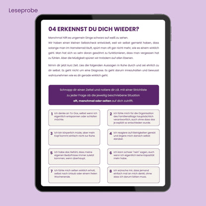 E-Book Mental Load - wenn der Kopf nie Pause hat