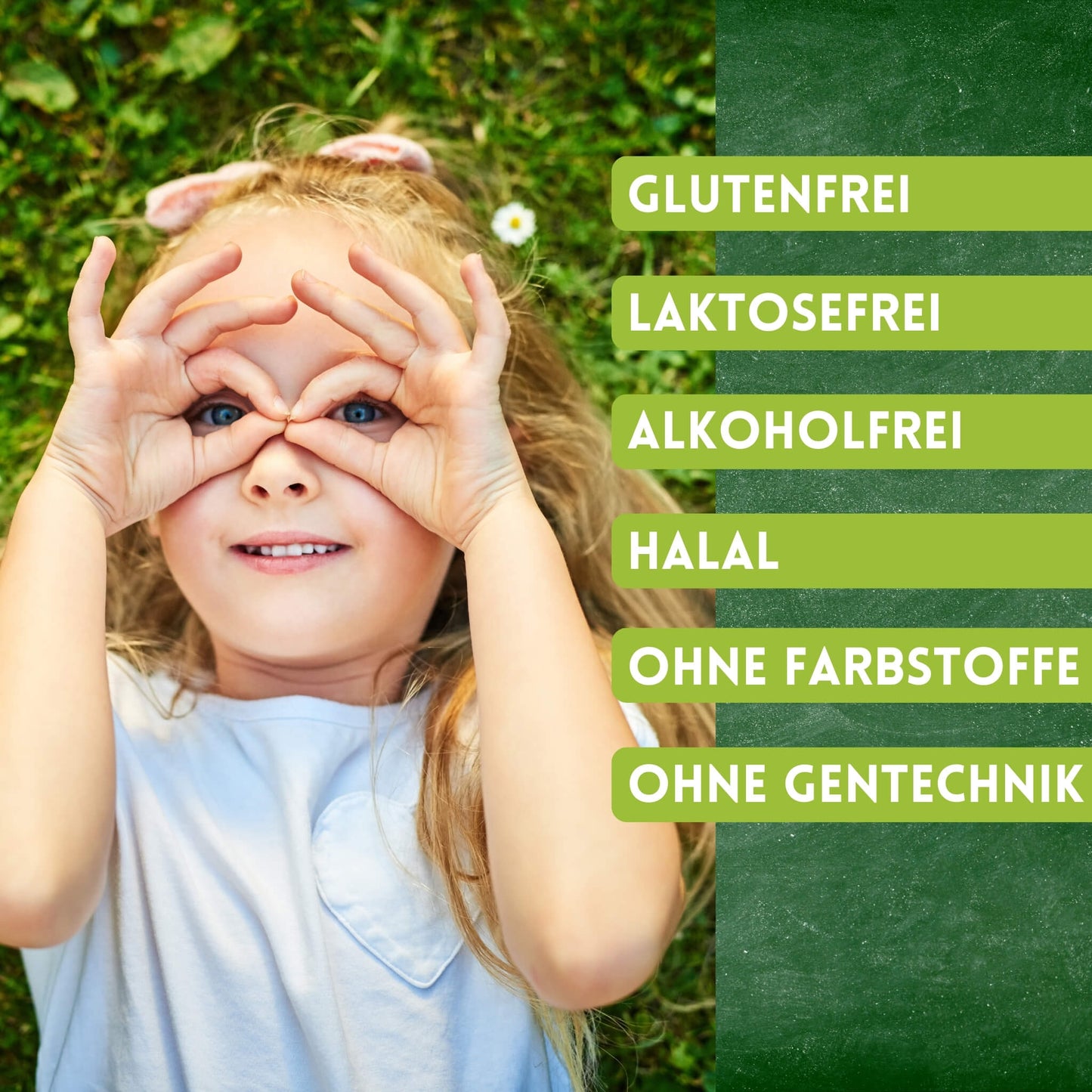 Eigenschaften des Hokus Fokus Sirup wie Laktosefrei, Glutenfrei etc. 