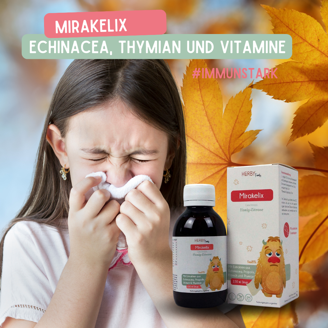 Kindervitamine im Herbst mit Mirakelix Zaubersirup