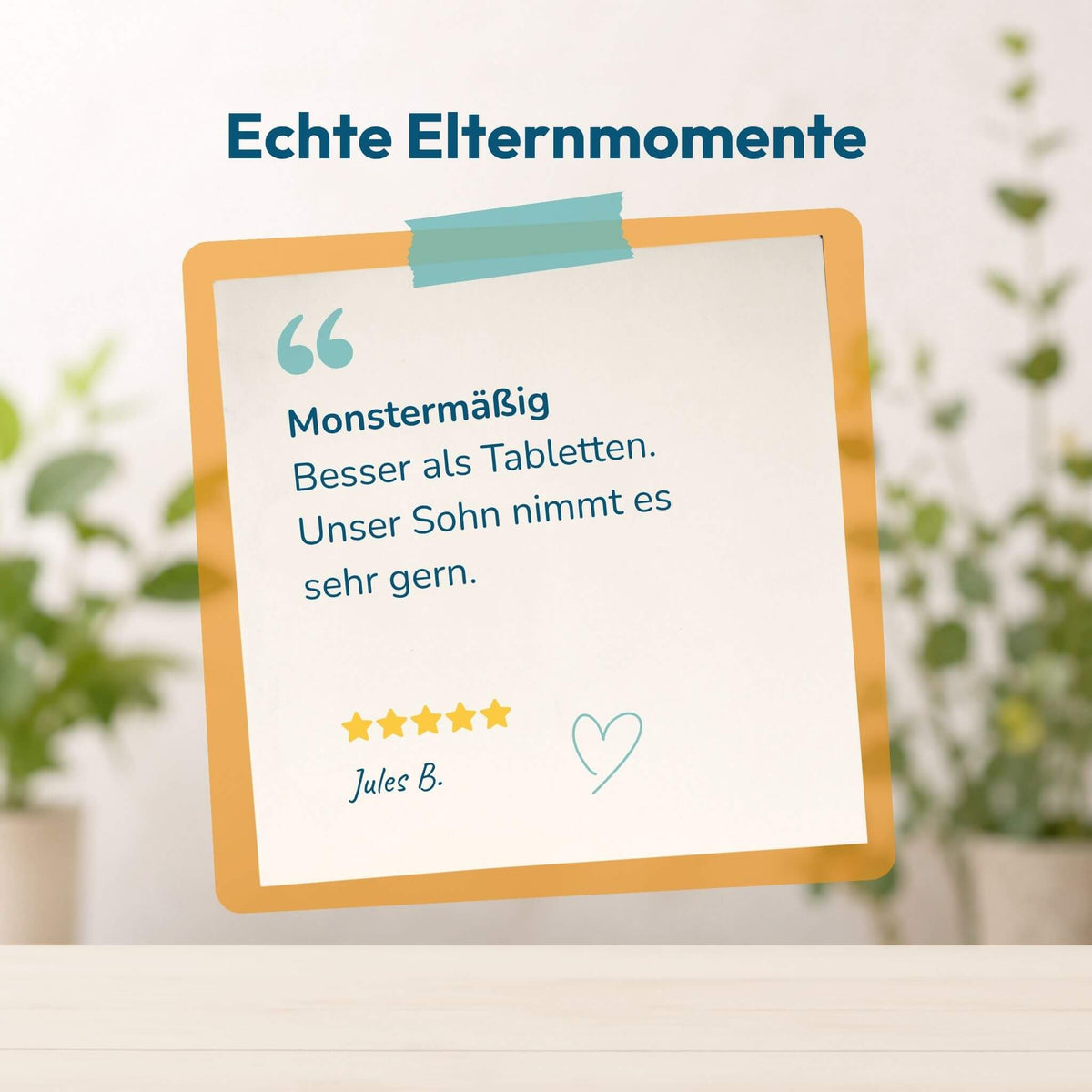 Positive Erfahrung einer Familie mit dem HERBY Family Vitamin D3 Spray für Kinder.