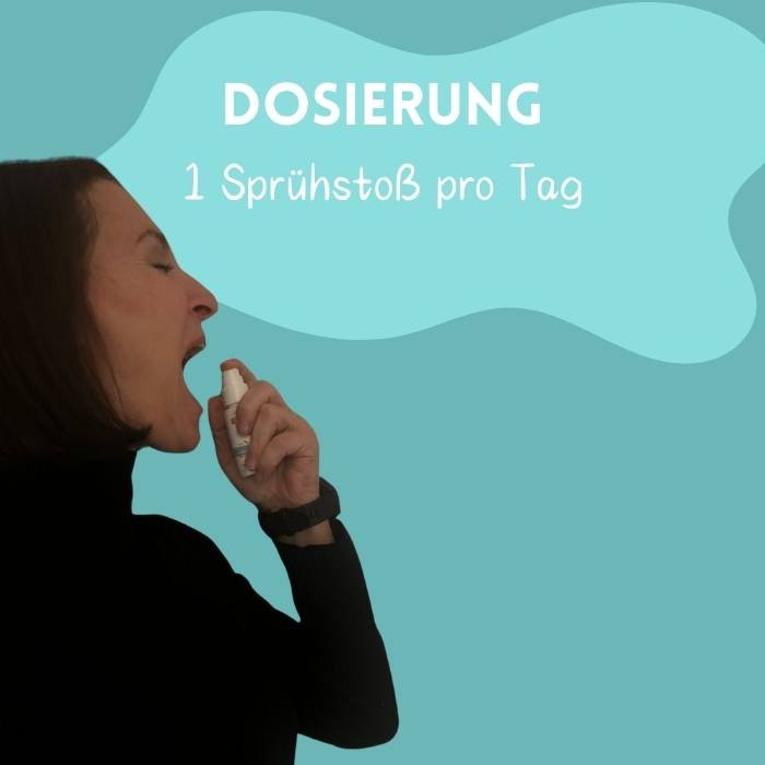 Zeigt wie das D3 Spray angewendet wird