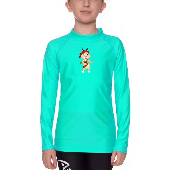 Kinder UV Langarm Shirt mit Eva - Grün - Herby FamilyKinder UV Langarm Shirt mit Eva - Grün