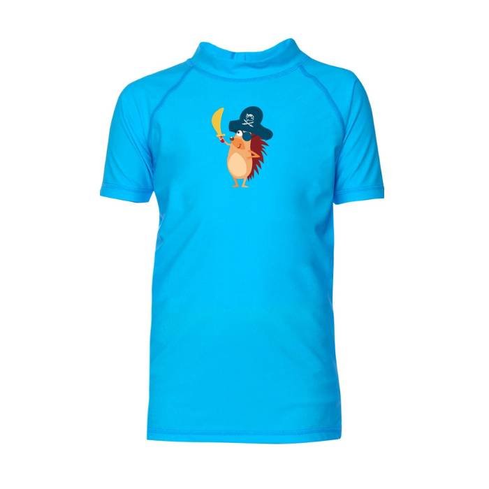 Kinder UV Shirt mit Igelchen - Hellblau - Herby FamilyKinder UV Shirt mit Igelchen - Hellblau