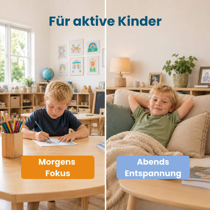 HERBY Family Wild Child Set: Hokus Fokus für den Morgen, Chilly Milly für den Abend, Nahrungsergänzung für aktive Kinder